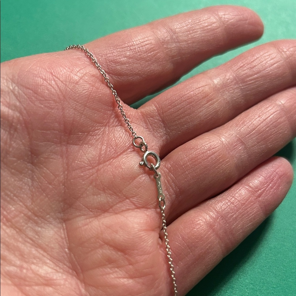 77. Tiffany & Co. Silver Heart Pendant Necklace with COA (large) - Picture 4 of 5